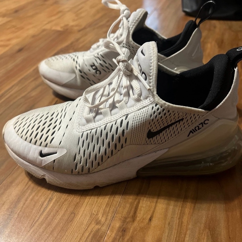 Nike Air Max 270 White and Black Sneakers